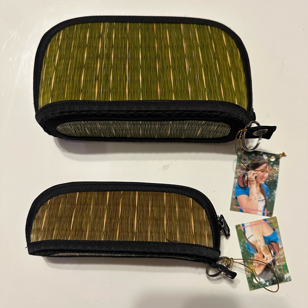 Sara Green and Black Cosmetic Bag Set
